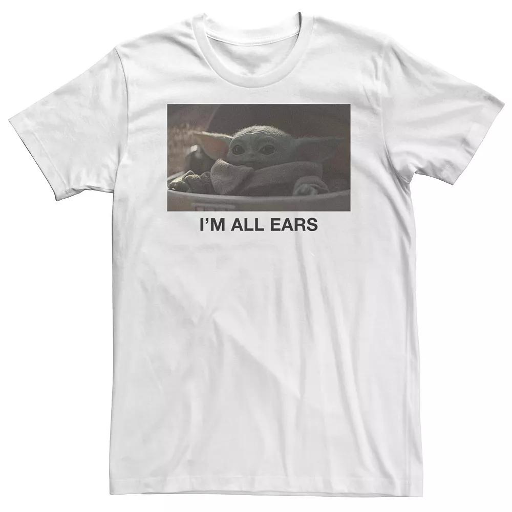 Big & Tall Star Wars The Mandalorian The Child "I'm All Ears" Tee, Men's,  Product Image
