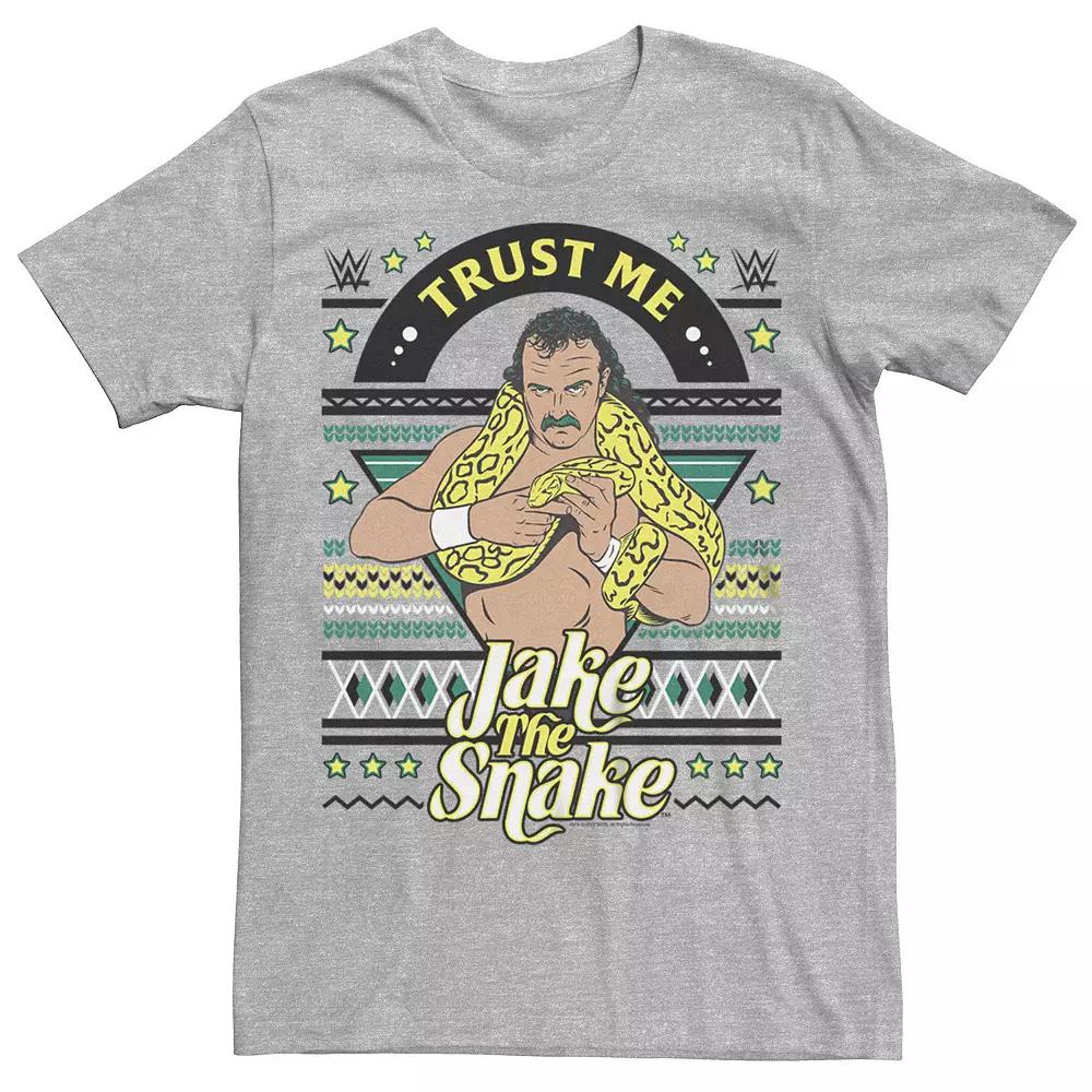 Men's WWE Jake The Snake Christmas Sweater Graphic Tee,  Product Image