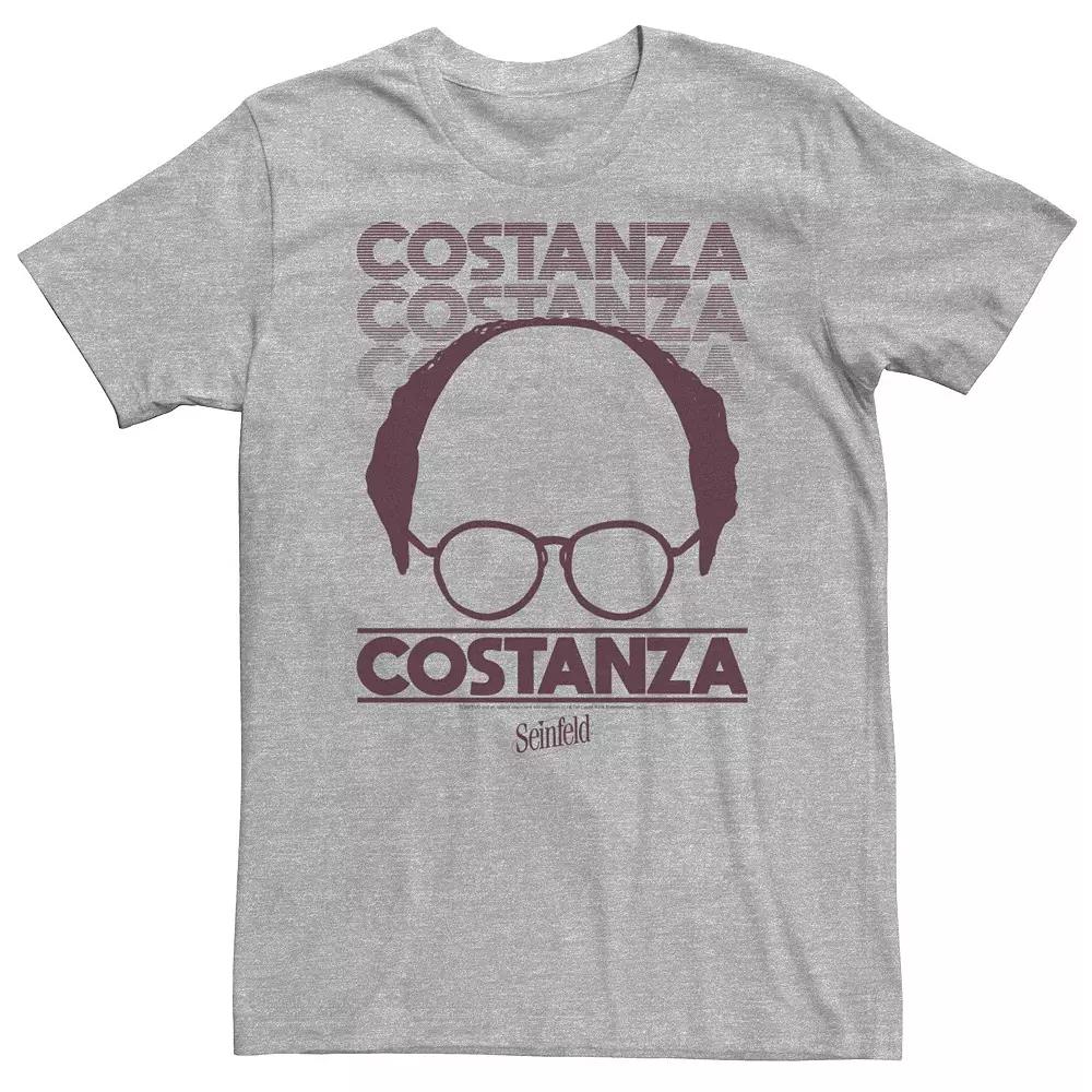 Big & Tall Seinfeld George Costanza Outline Text Fade Tee, Men's,  Product Image