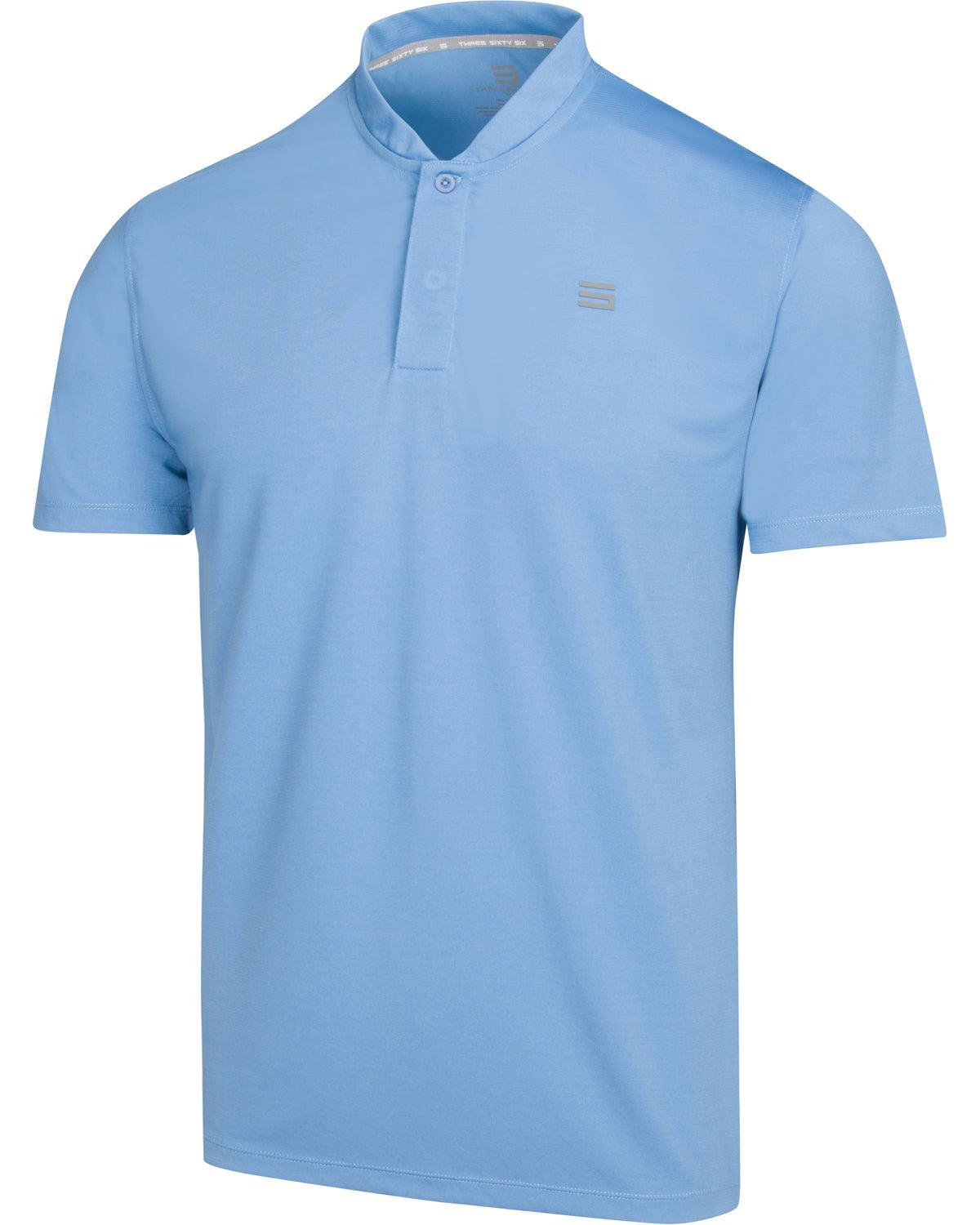 Three Sixty Six Men's Solid Collarless Golf Polo Male Product Image