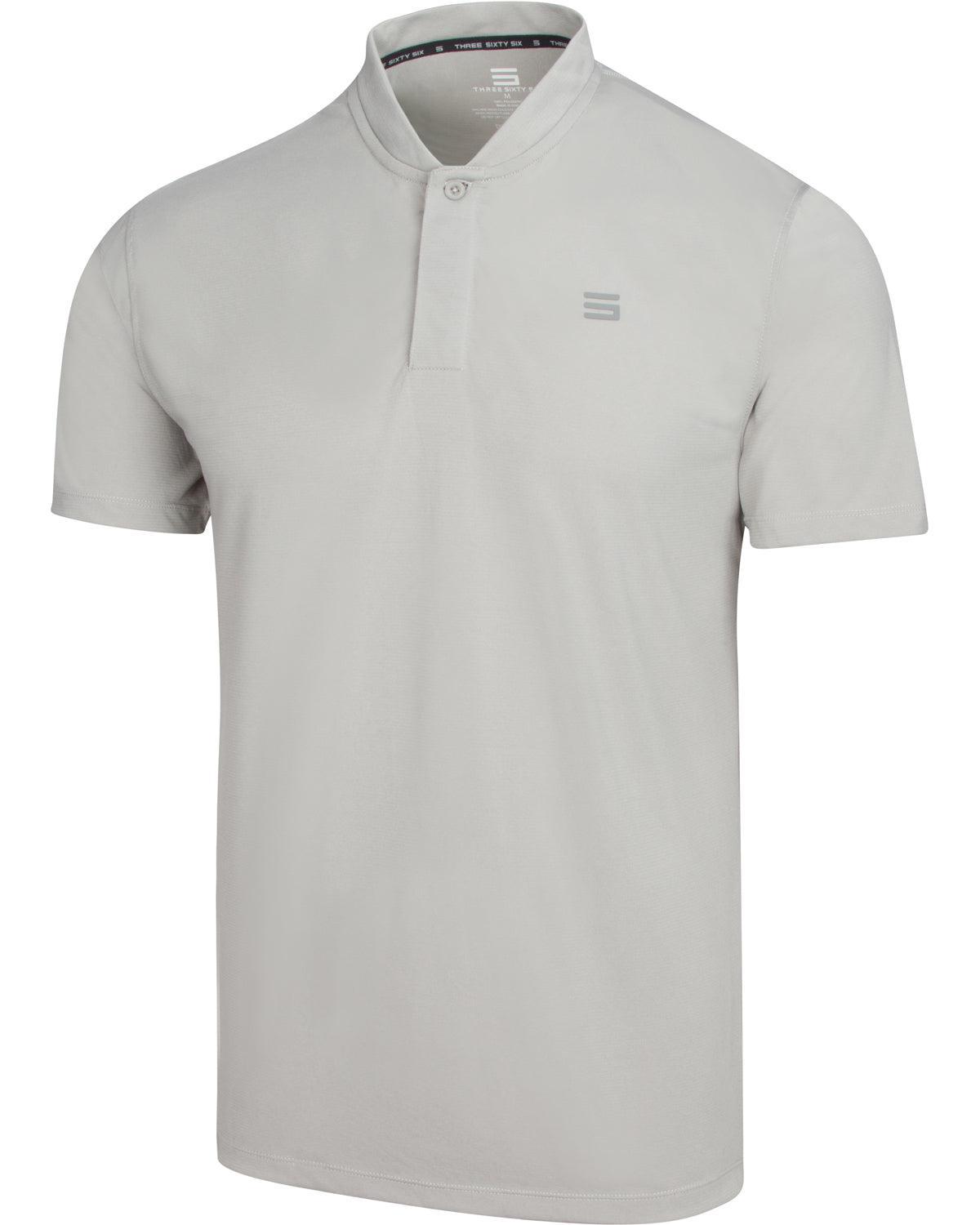 Three Sixty Six Men's Solid Collarless Golf Polo Male Product Image