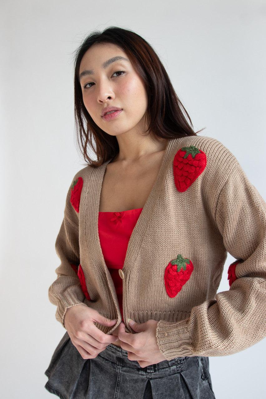 The Strawberry Patch Cardigan Product Image