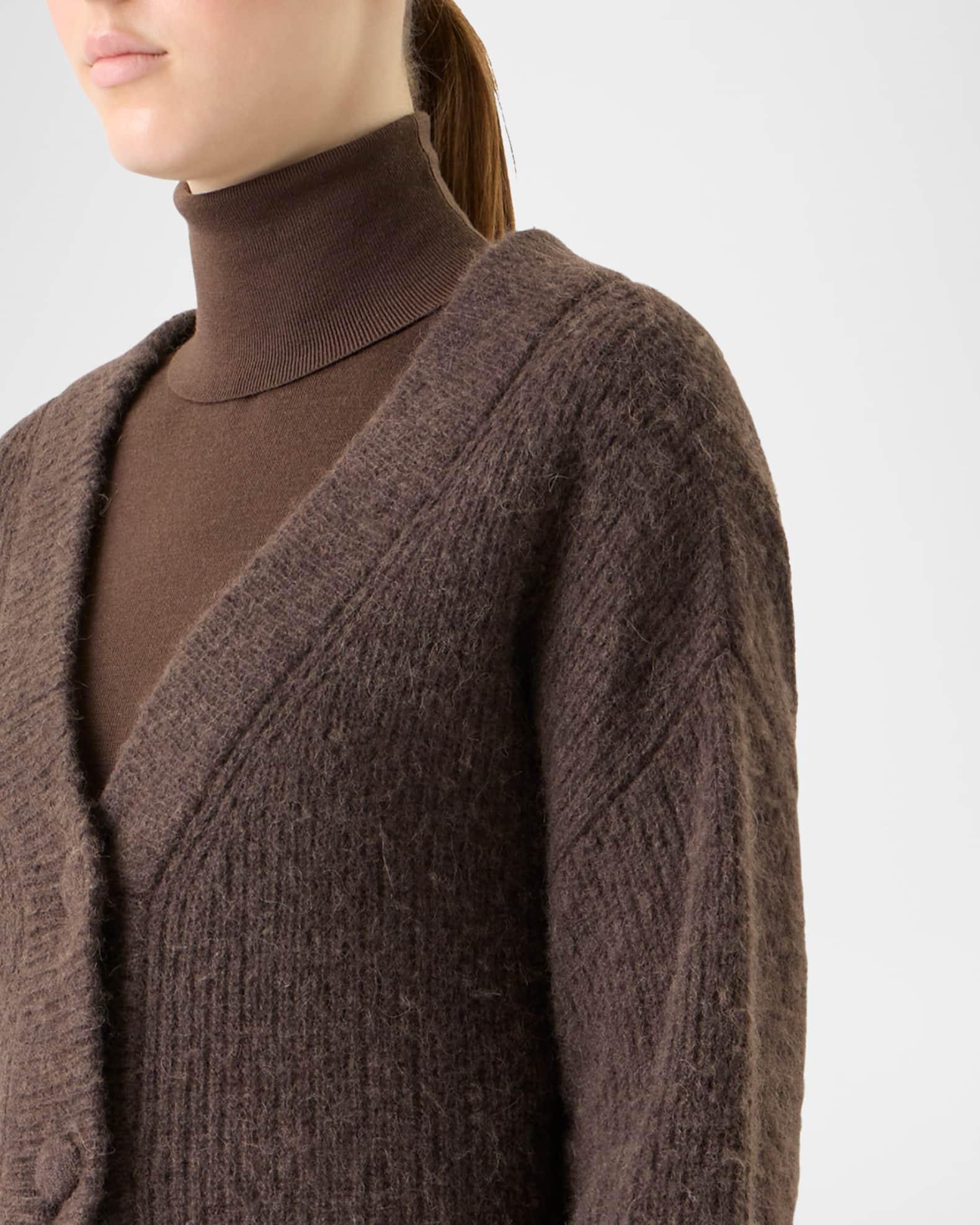 Alpaca Knit V-Neck Cardigan Product Image