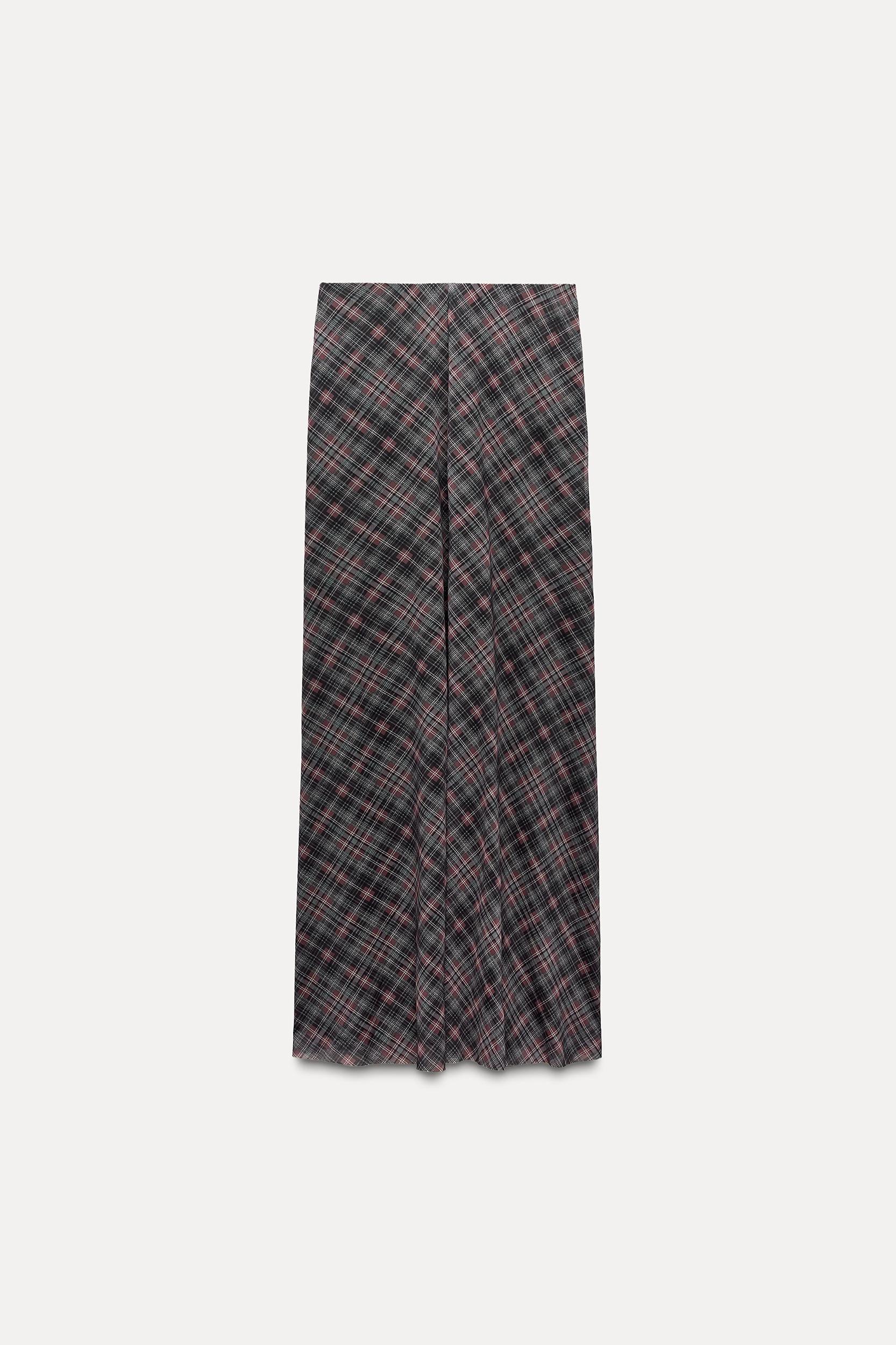 PLAID TULLE SKIRT Product Image