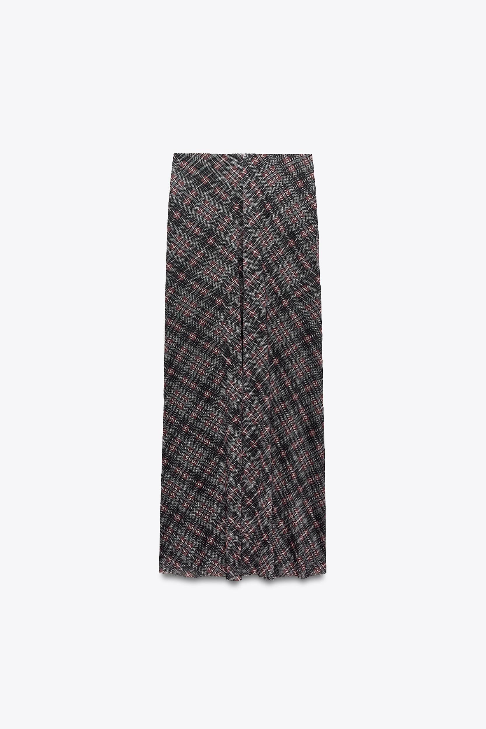 PLAID TULLE SKIRT Product Image