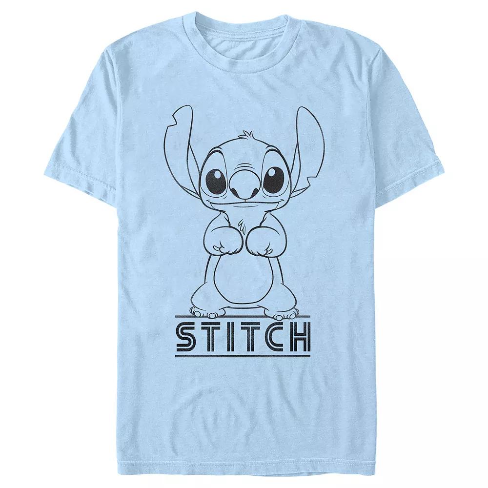Disney's Lilo & Stitch Cute Stand Stitch Men's Graphic Tee,  Product Image