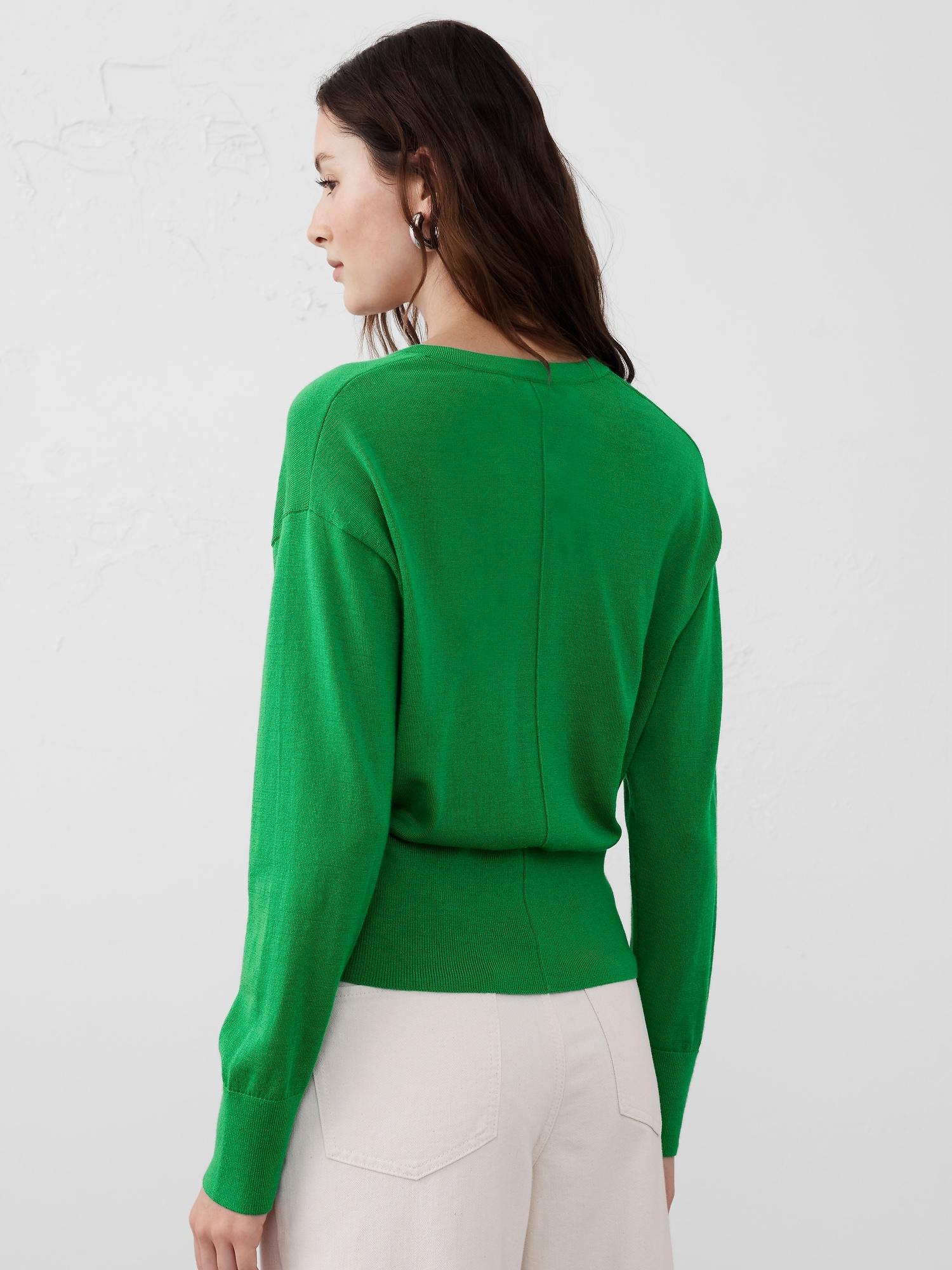 Merino Wool V-Neck Sweater Product Image