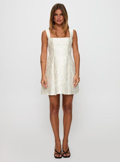 Eloquent Mini Dress Ivory Product Image