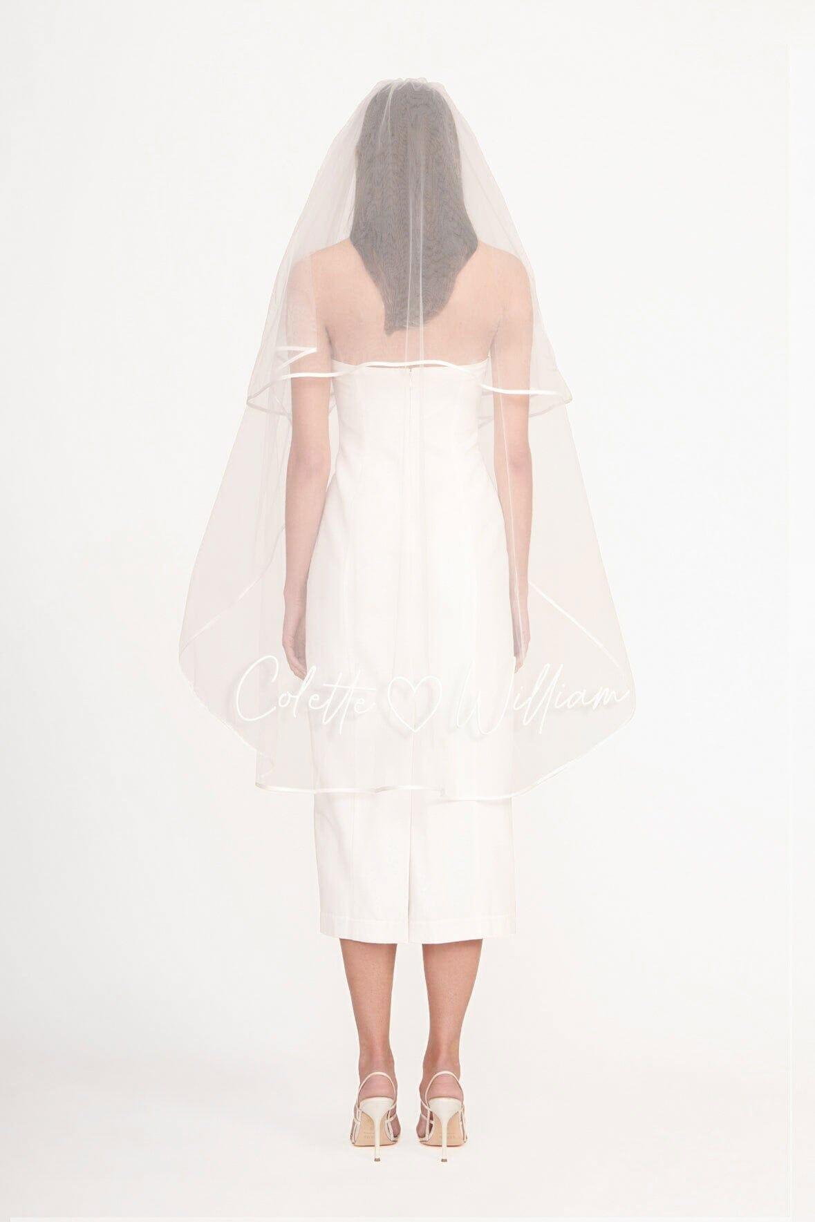 CUSTOM EMBROIDERED INITIALS VEIL Product Image