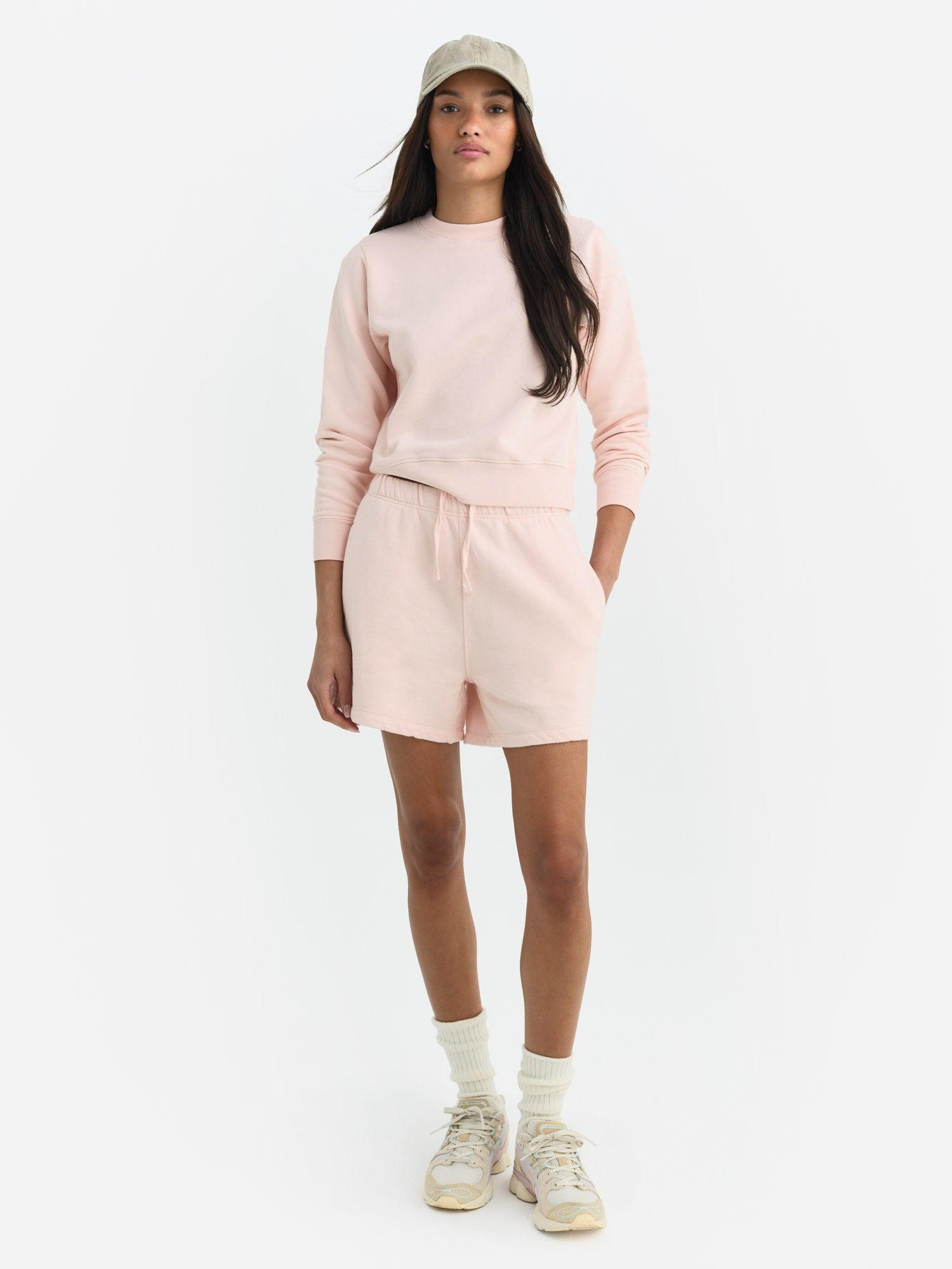 Organic Fleece Shrunken Crew Neck Sweatshirt Female Product Image