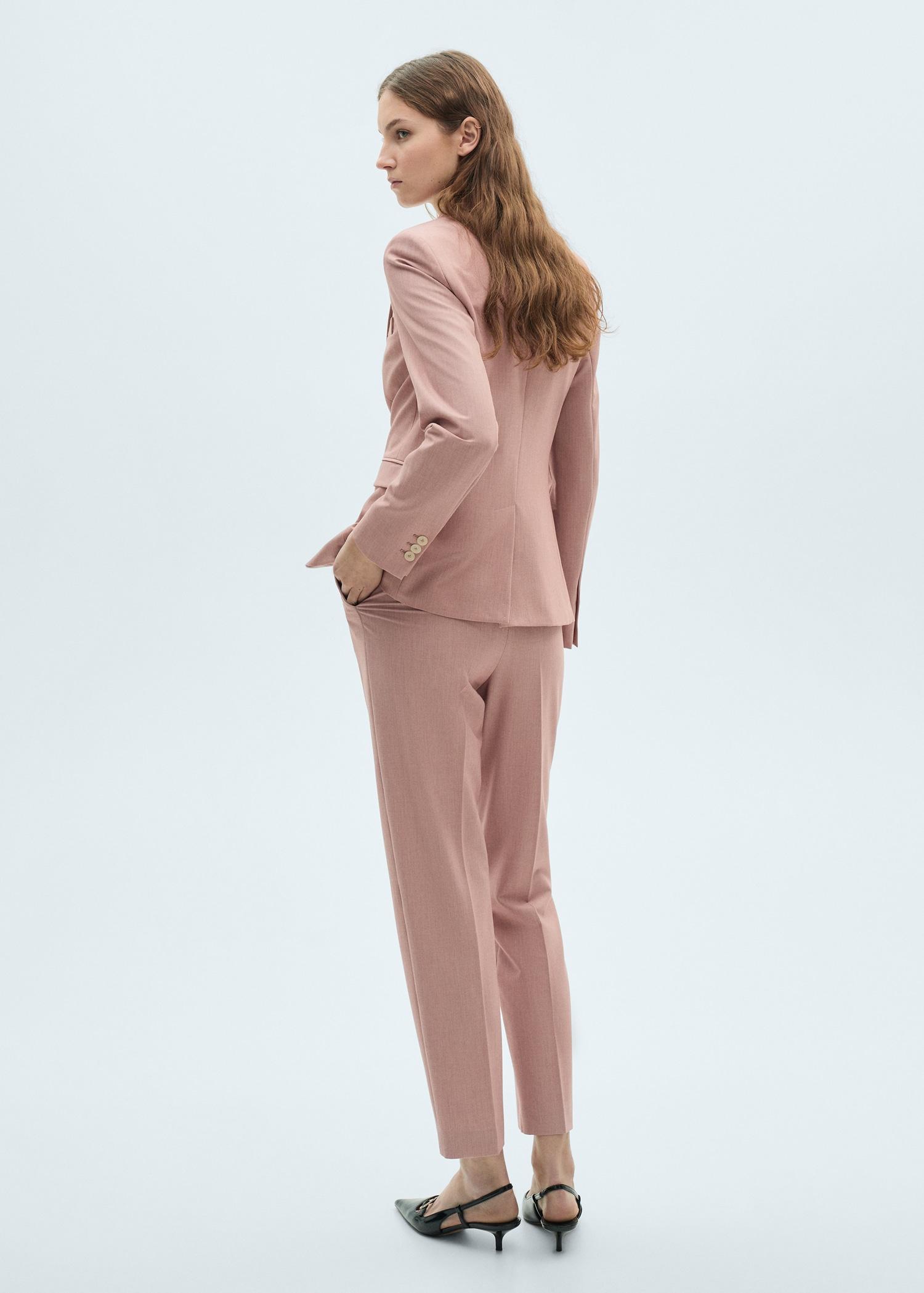 Fitted suit jacket - Women | MANGO USA Product Image