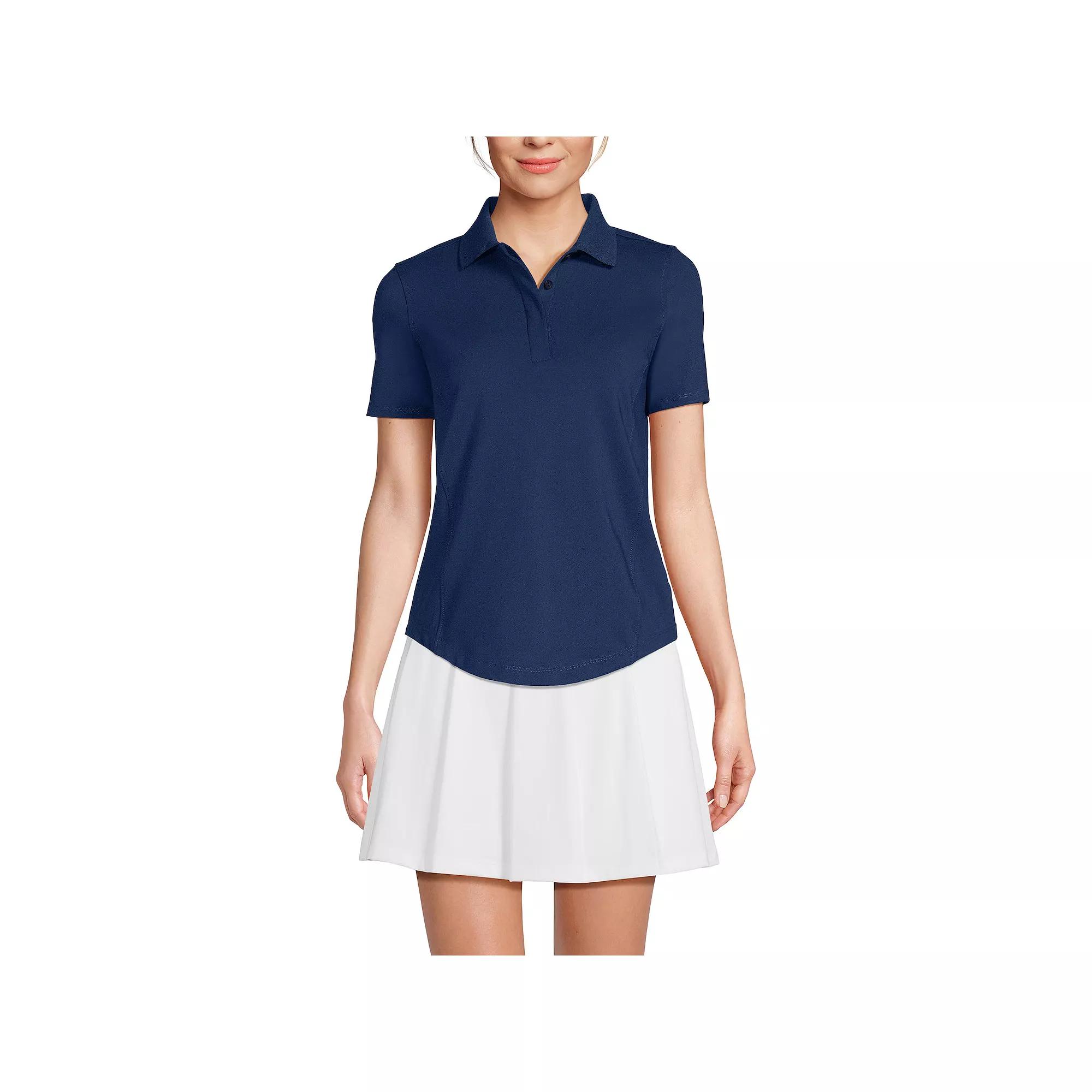 Women's Lands' End Short Sleeve High Impact Polo Top,  Product Image