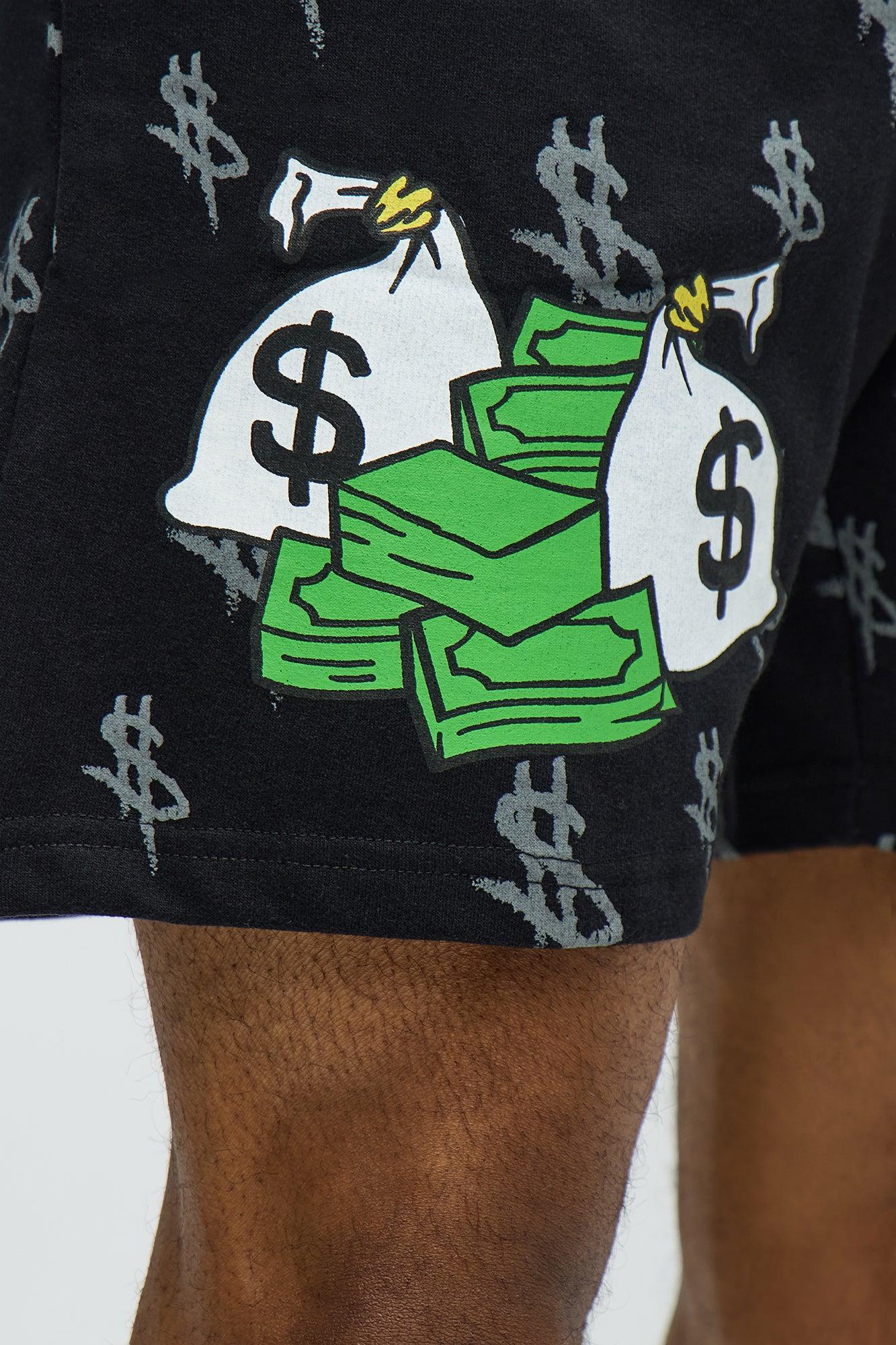 Paper Chase Academy Sweatshorts - Black Male Product Image
