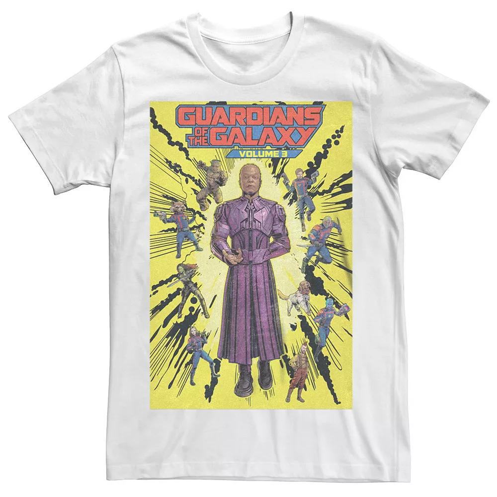 Big & Tall Marvel Guardians Of The Galaxy Vol. 3 Comic-book Style Cover Graphic Tee, Men's,  Product Image