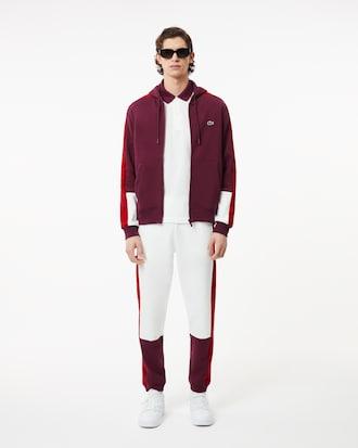 Men's Zip-Up Colorblock Hoodie Product Image
