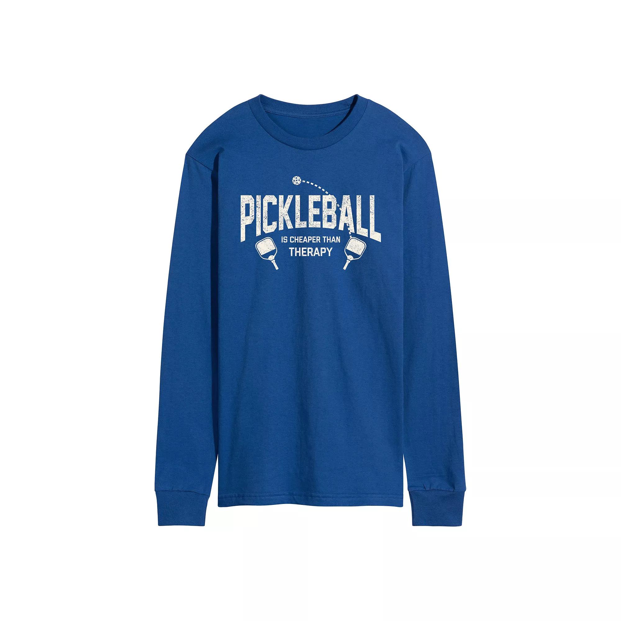 Men's Pickleball Cheaper Than Therapy Tee,  Product Image