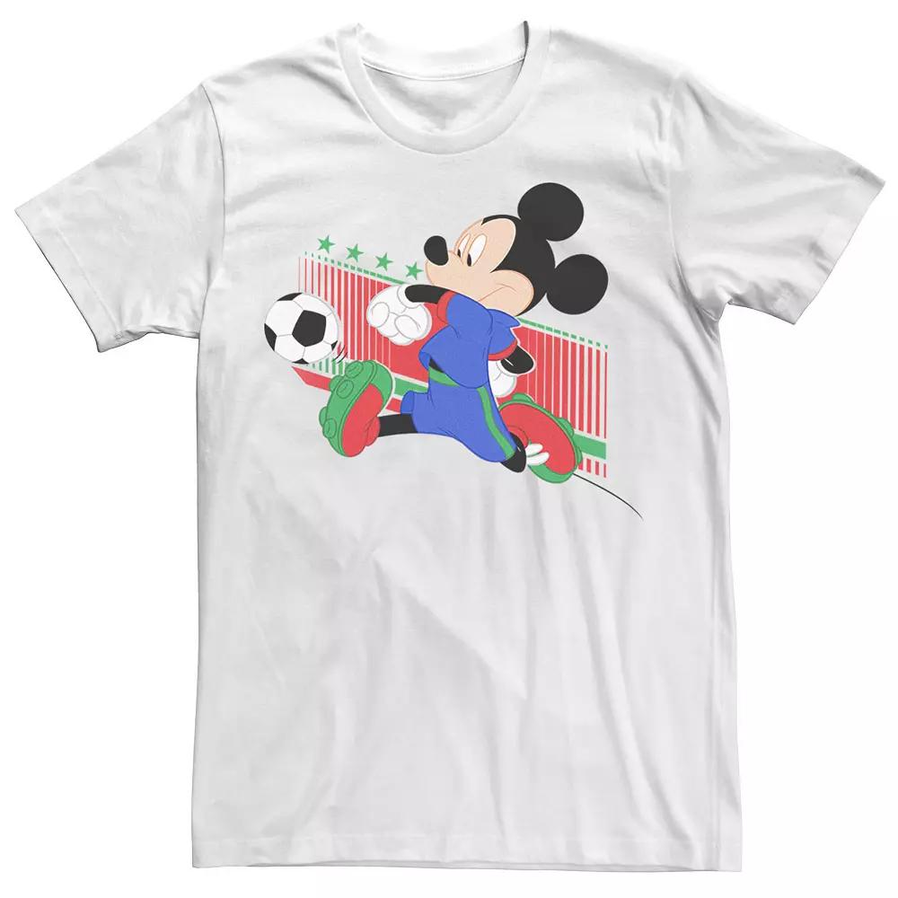 Disney's Mickey Mouse Italy Soccer Uniform Portrait Men's Tee,  Product Image
