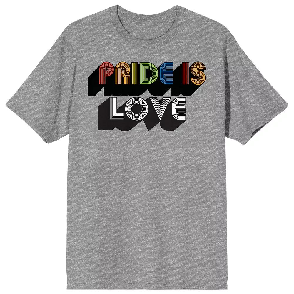 Men's Pride Rainbow Pride Is Love Tee,  Product Image