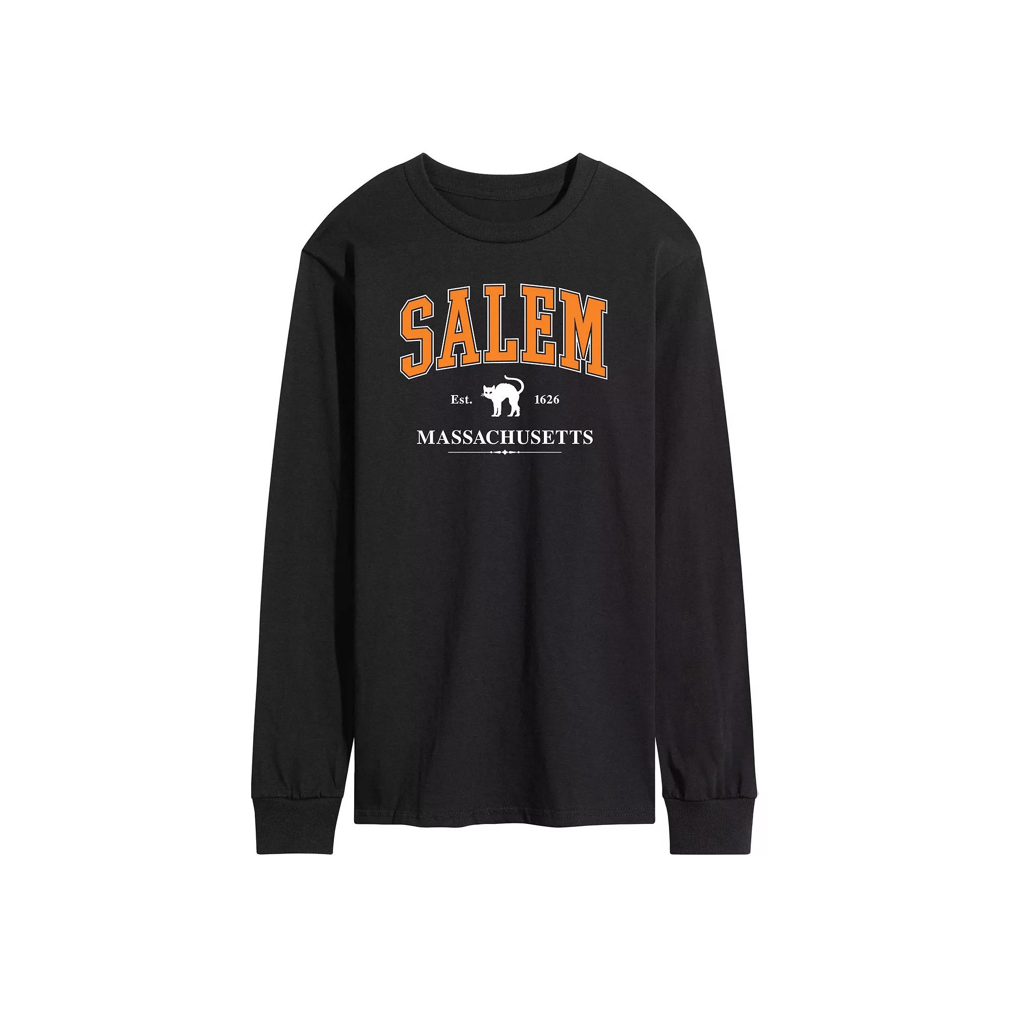Men's Collegiate Salem Massachusetts Long Sleeve Graphic Tee,  Product Image