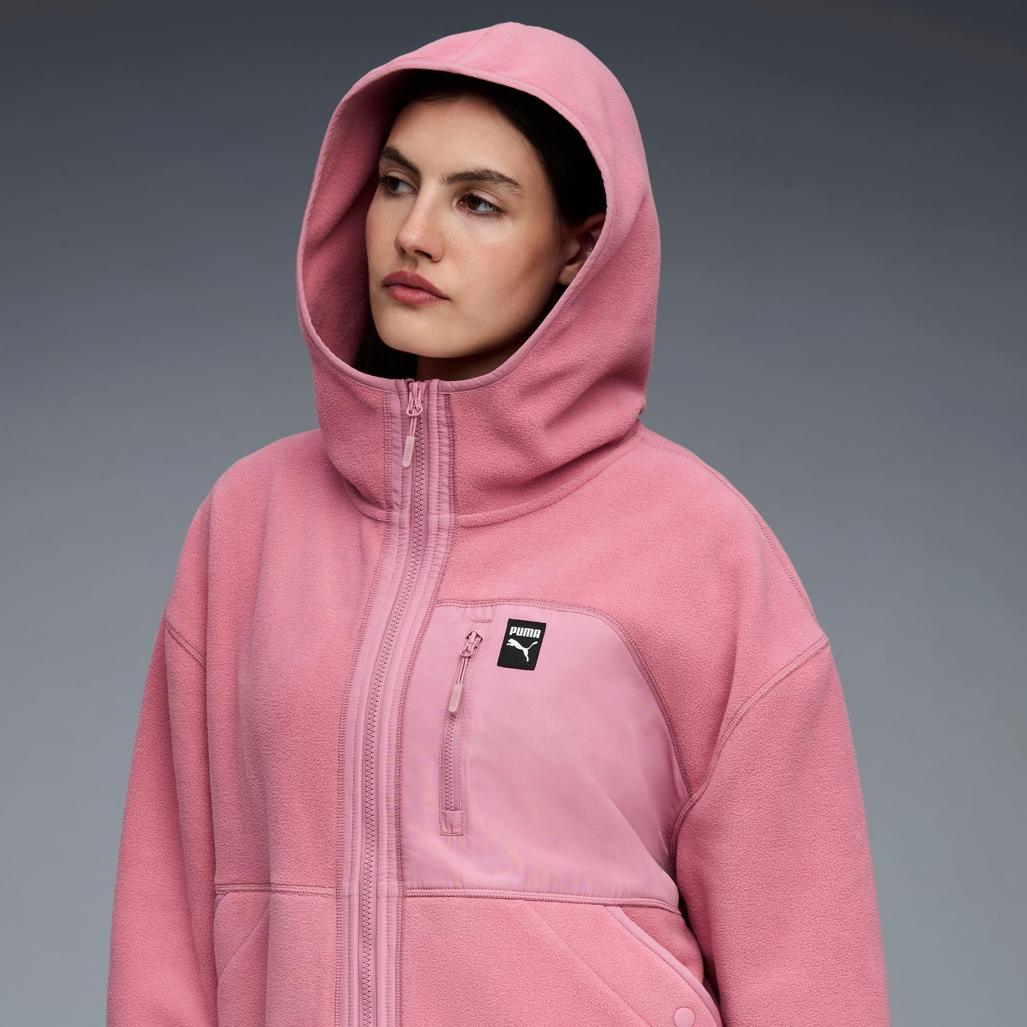 Polar Fleece Hooded Jacket Women Product Image