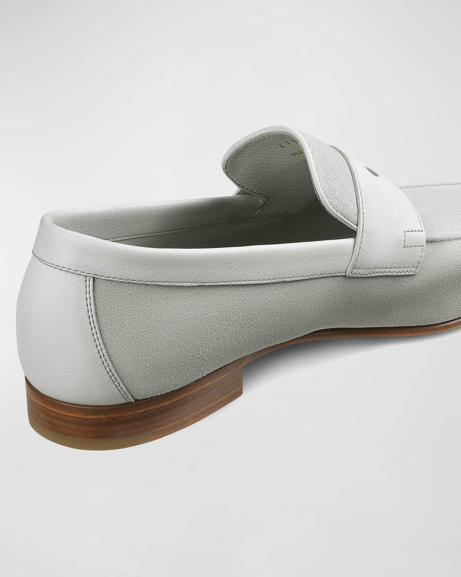 Men's Soft Suede Penny Loafers Product Image