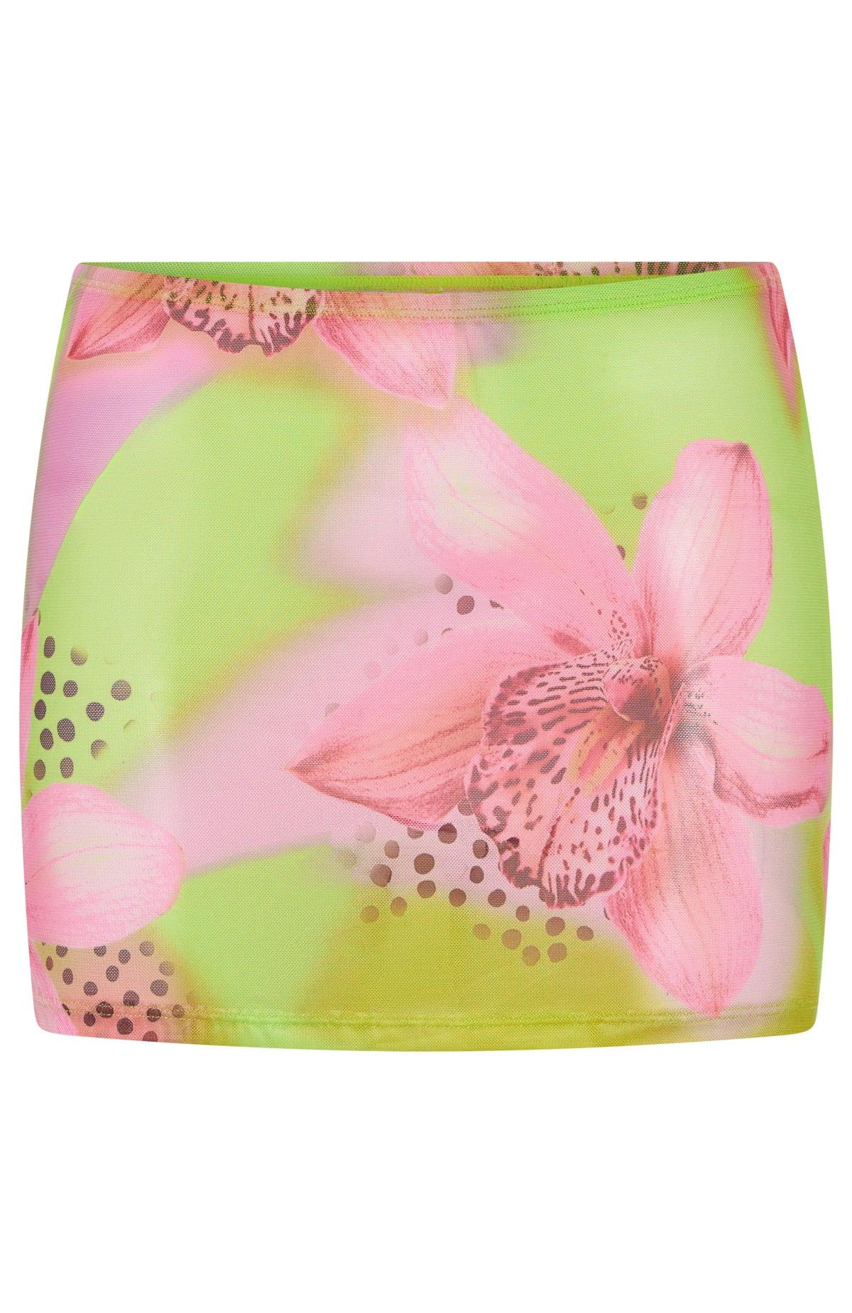 Coastal Breeze Mini Skirt Lime Tropics Product Image