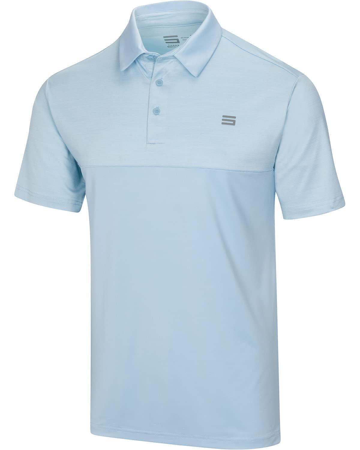 Three Sixty Six Men's Heathered Two-Tone Golf Polo Male Product Image