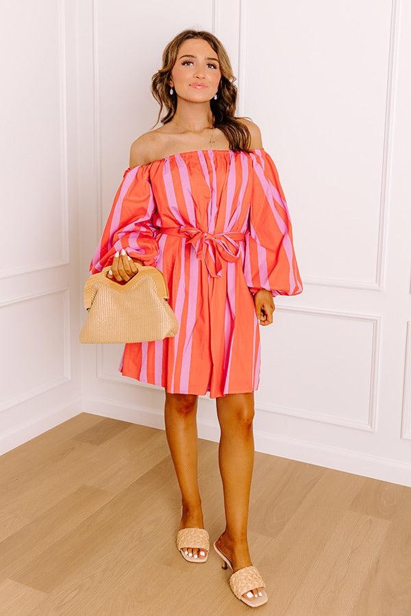 Sweet Spin Stripe Mini Dress Product Image