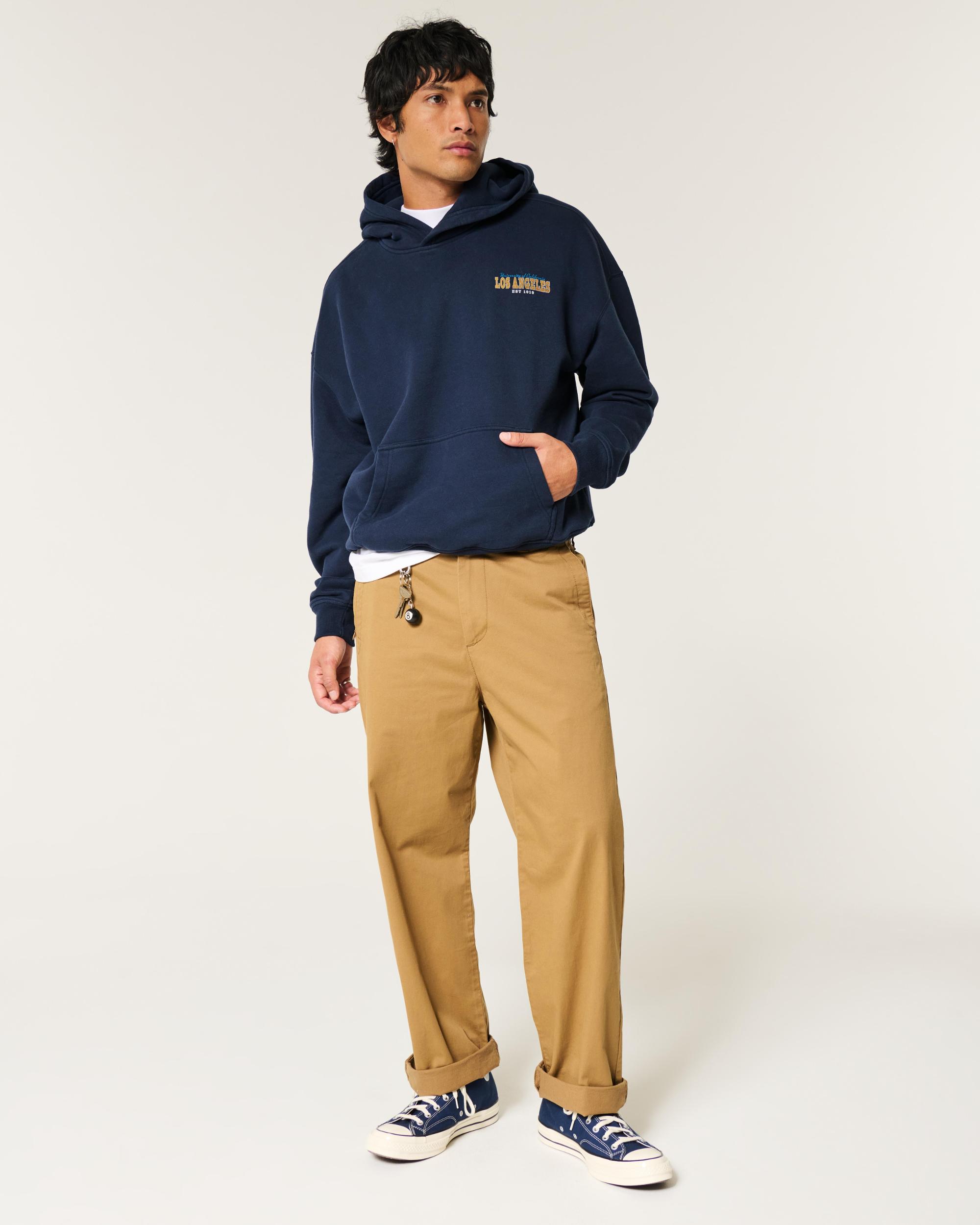 Boxy UConn Graphic Hoodie Product Image