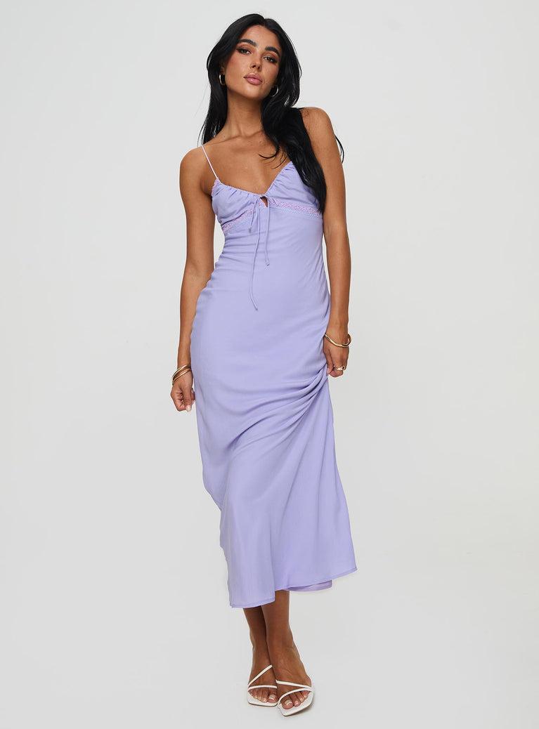 Emily Maxi Dress Lilac Product Image