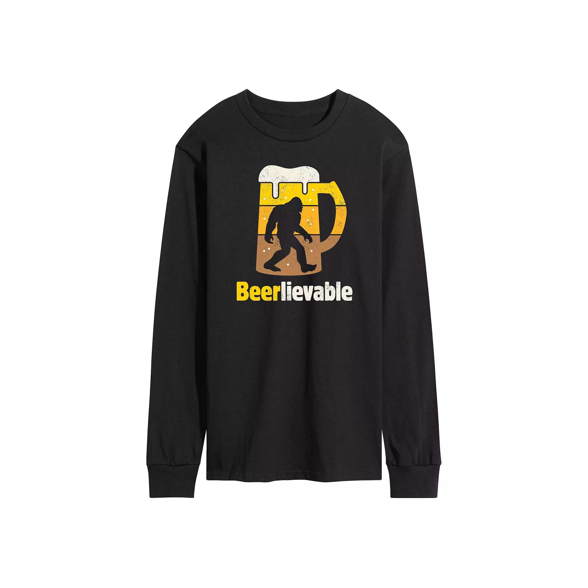 Men's It's Beer O'Clock Long Sleeve Graphic Tee,  Product Image