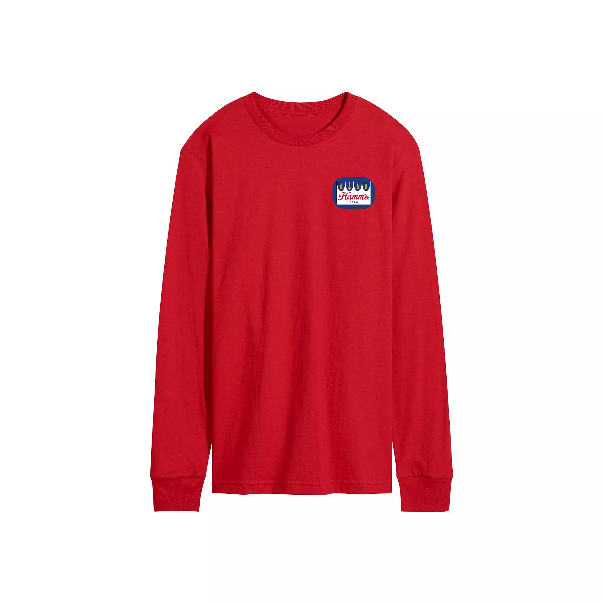Men's Hamm's Logo Long Sleeve Graphic Tee,  Product Image