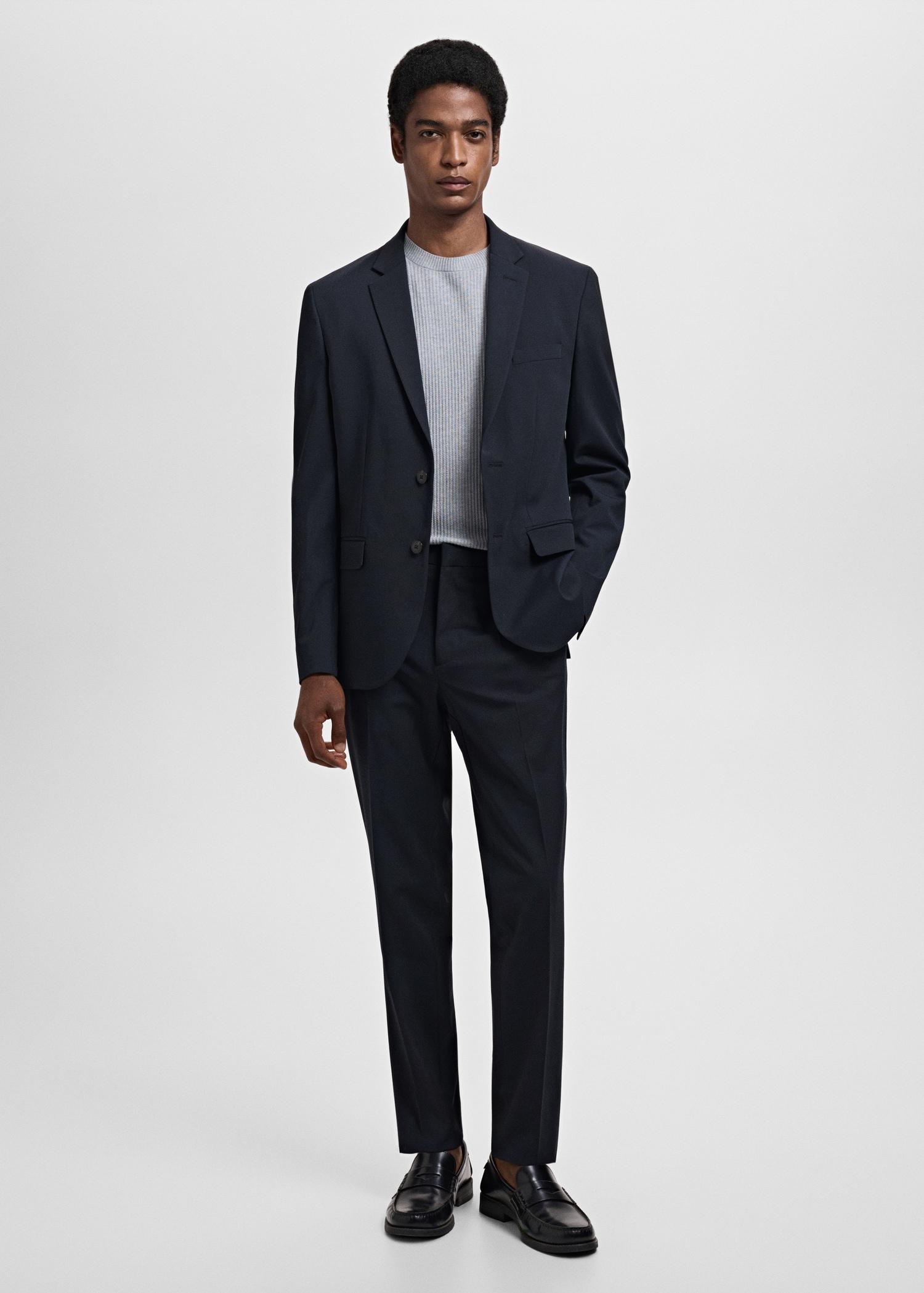 Stretch fabric super slim-fit suit trousers - Men | MANGO USA Product Image