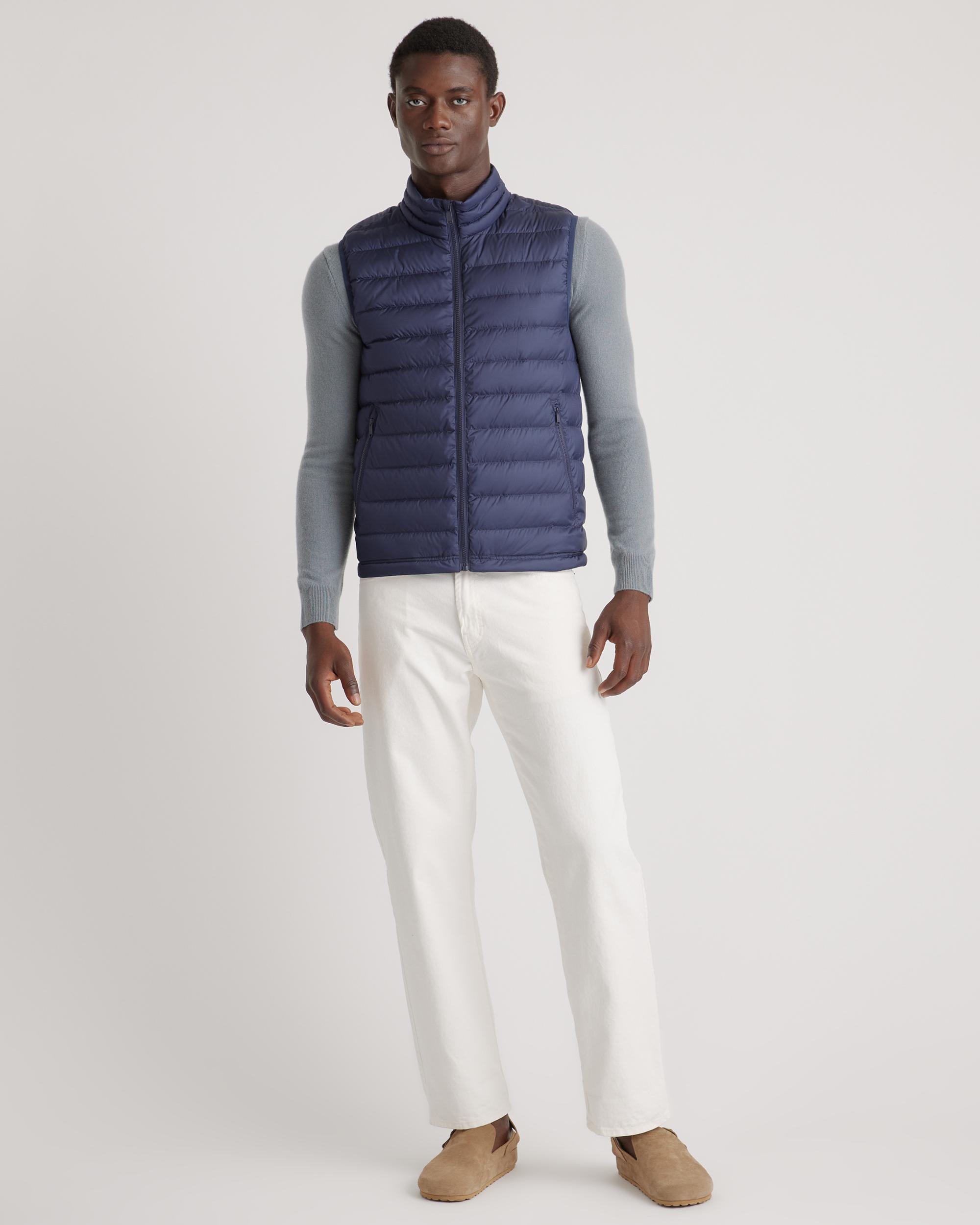 Quince | Men's Lightweight Down Packable Puffer Vest Recycled Polyester Product Image