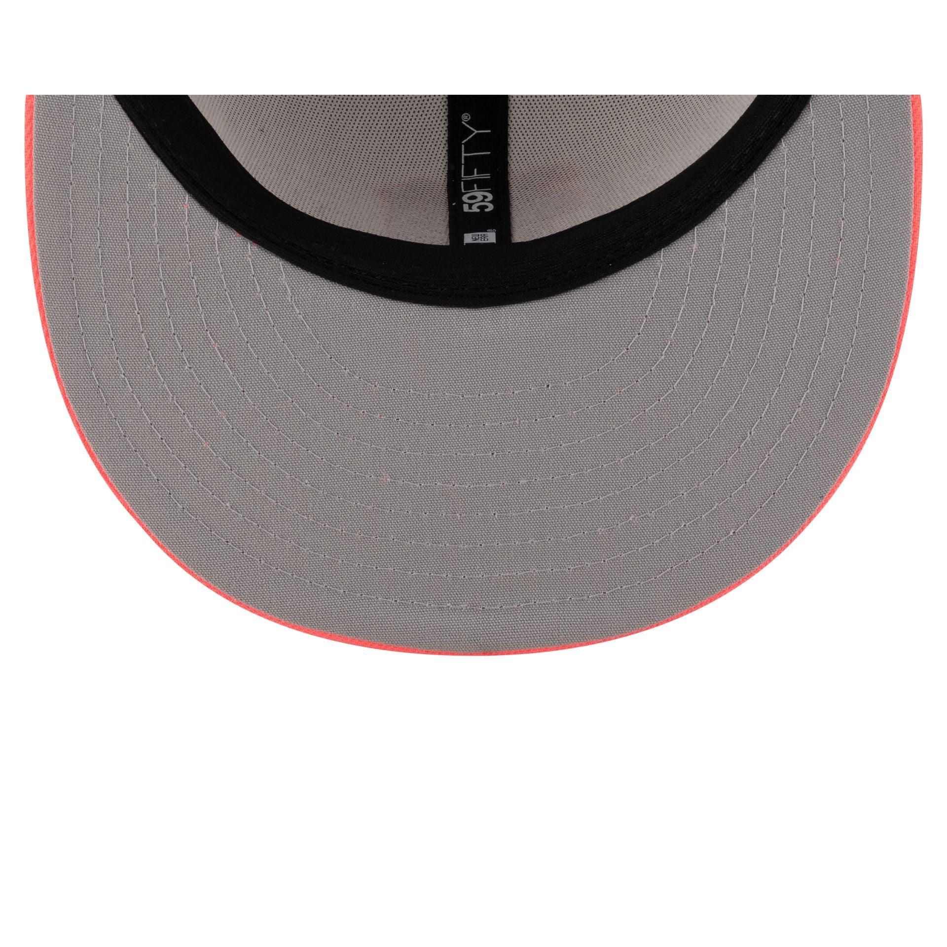 Miami Hurricanes Chrome Pink 59FIFTY Fitted Hat Male Product Image
