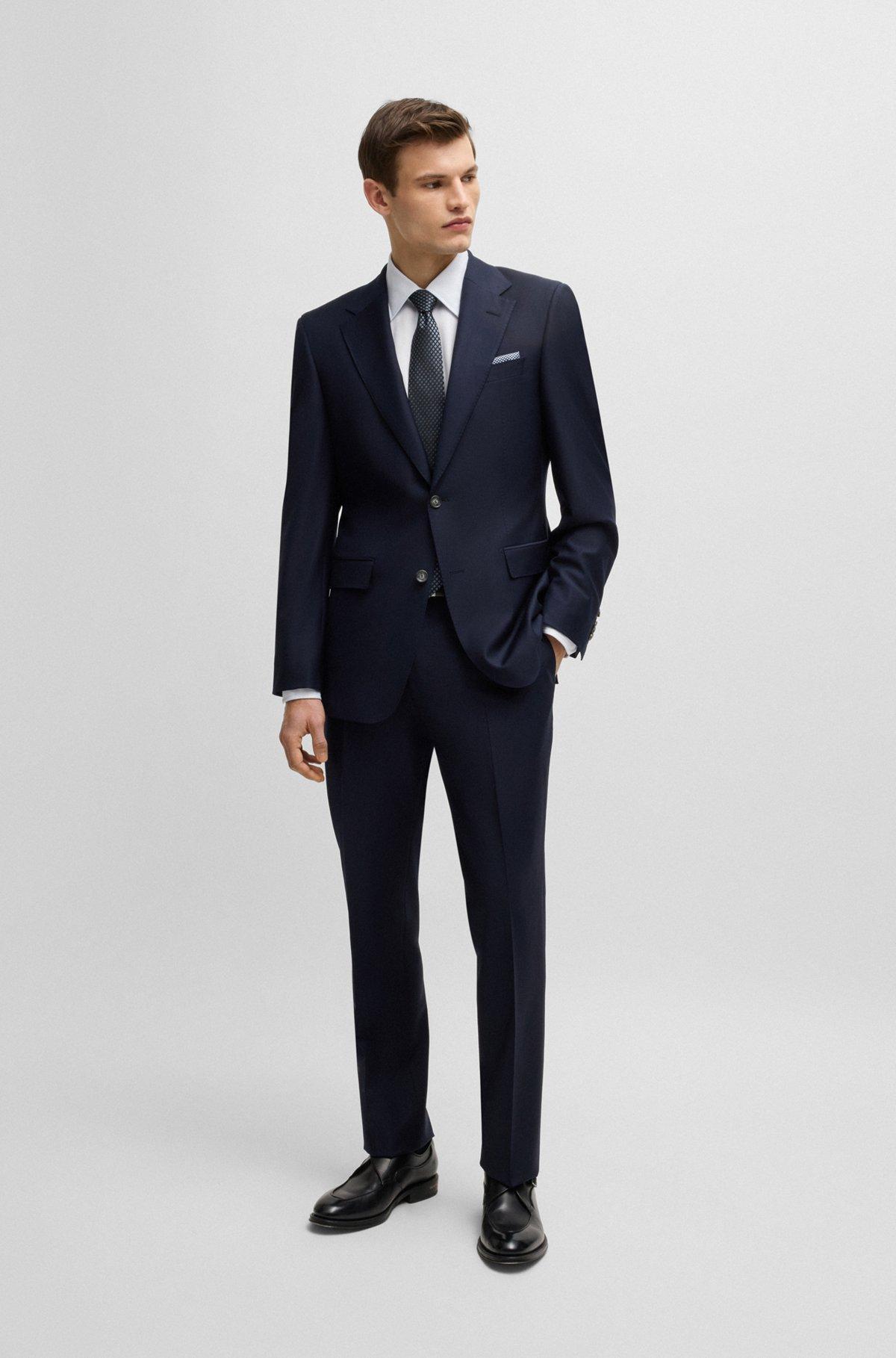 Regular-fit shirt in Italian-made non-iron cotton Product Image