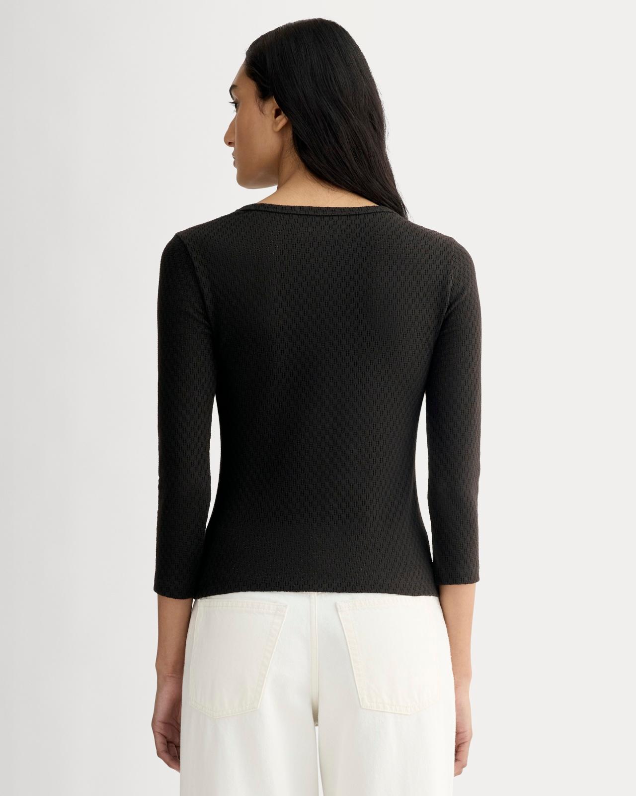 Womens Pointelle Scoop-Neck Top T-Shirt by Everlane Product Image