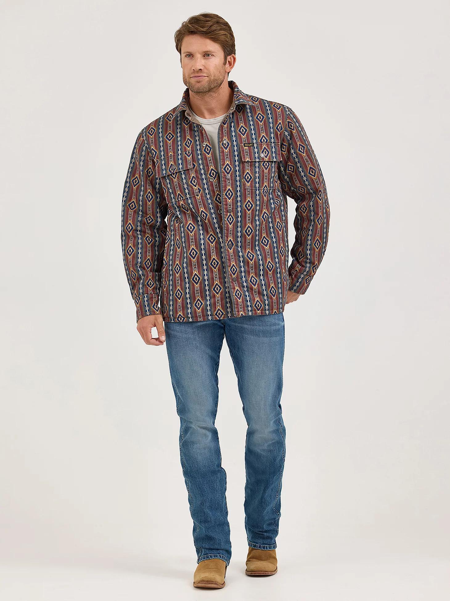 Men's Reversible Quilted Jacket in Chocolate Chip Product Image