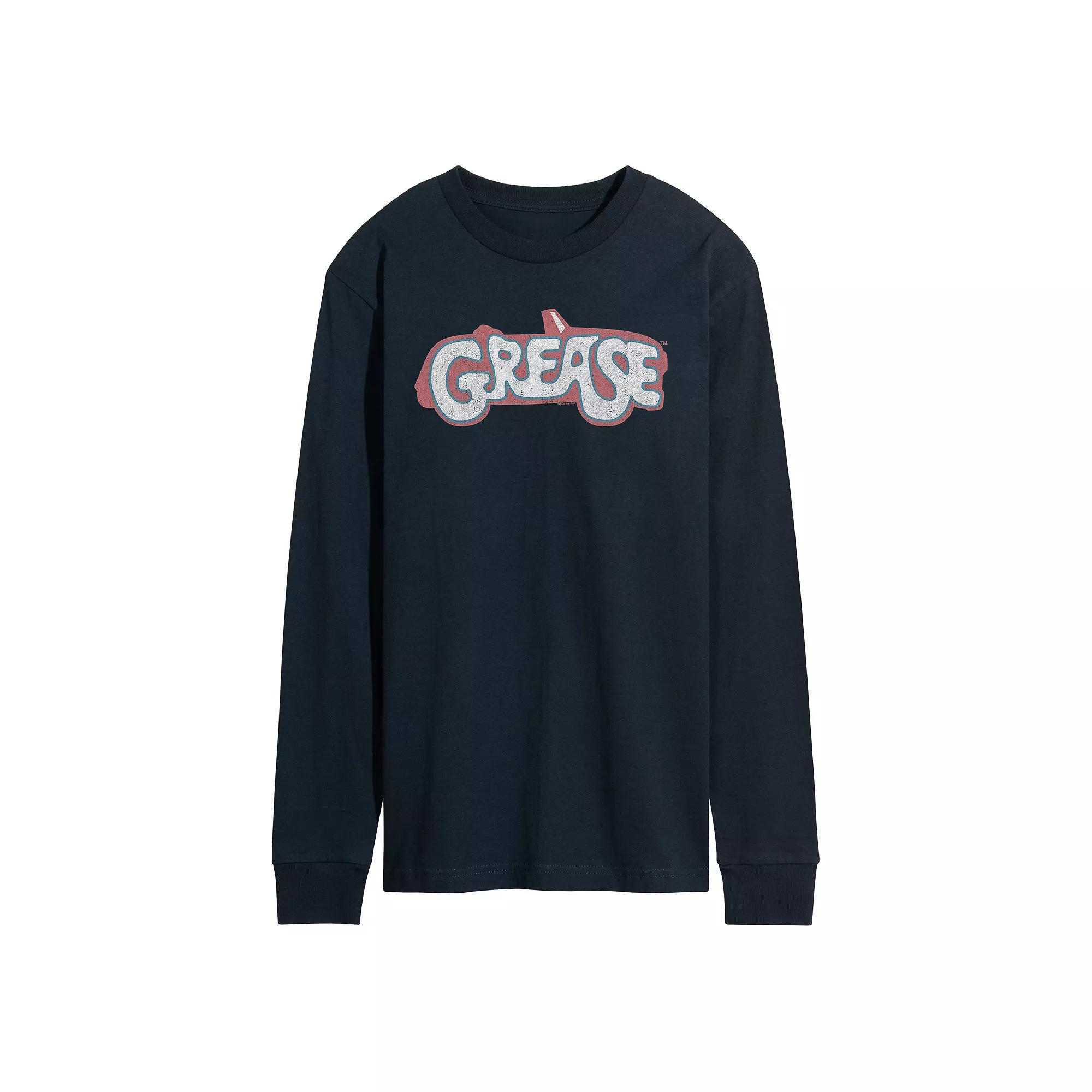 Men's Barbie Theatrical Grid Long Sleeve Graphic Tee,  Product Image