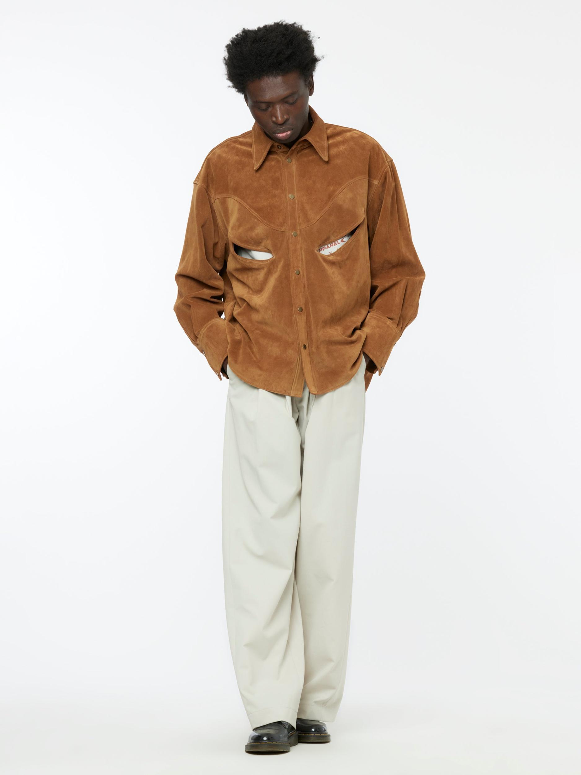 Suede Rider Overshirt Jacket Product Image