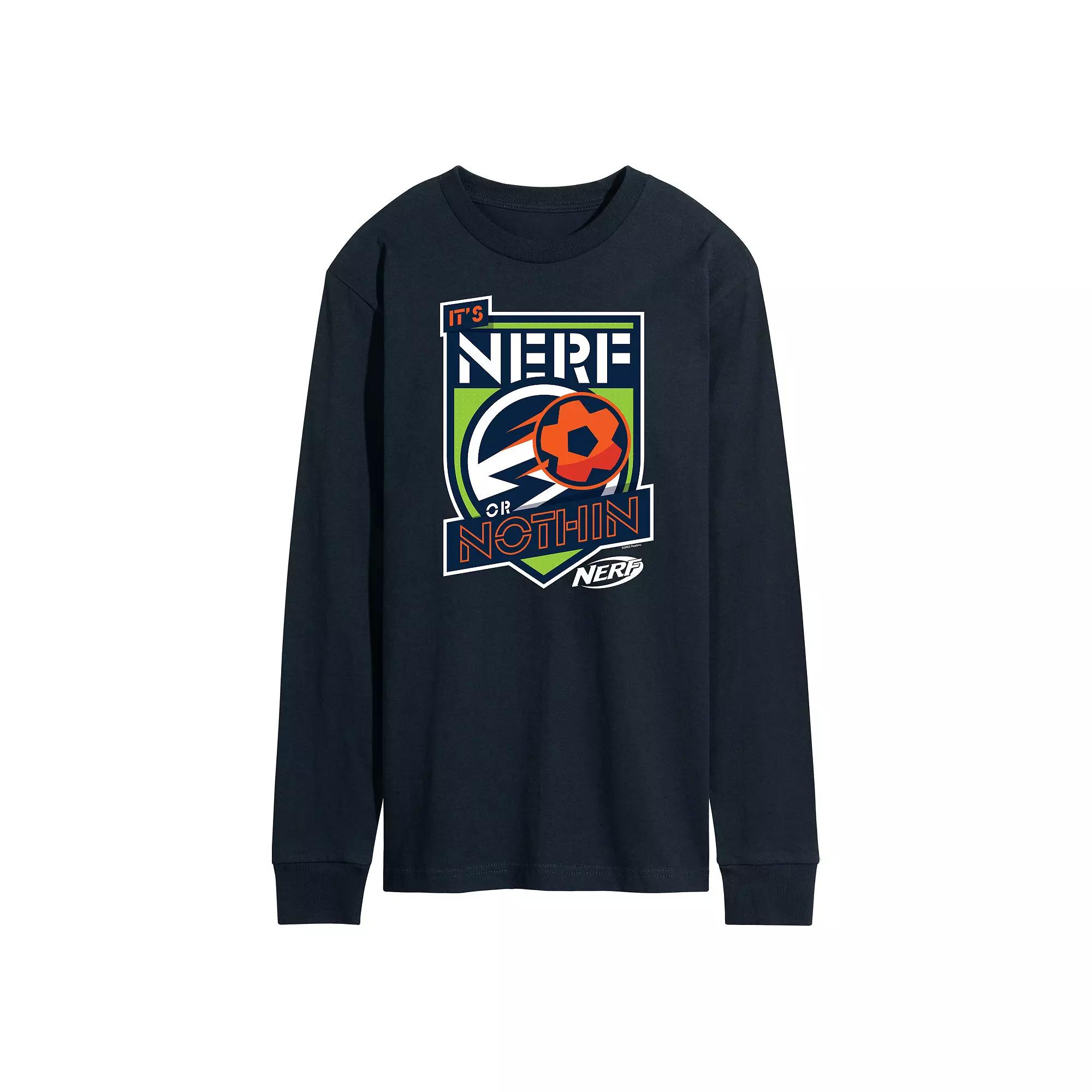 Men's Nerf Or Nothing Soccer Long Sleeve Graphic Tee,  Product Image