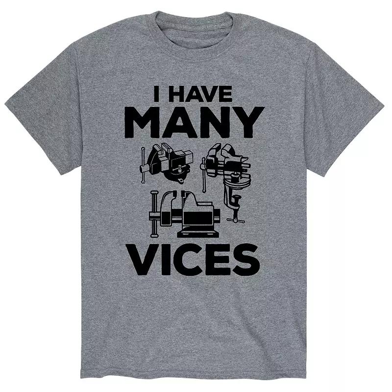 Mens I Have Many Vices Tee Product Image