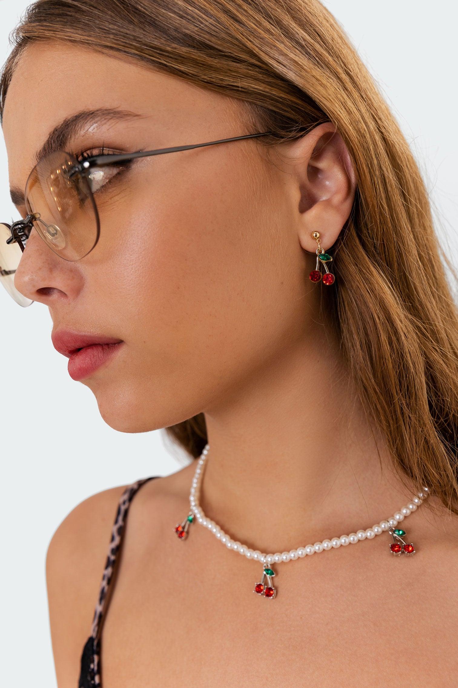 Cherry Drop Earrings Product Image