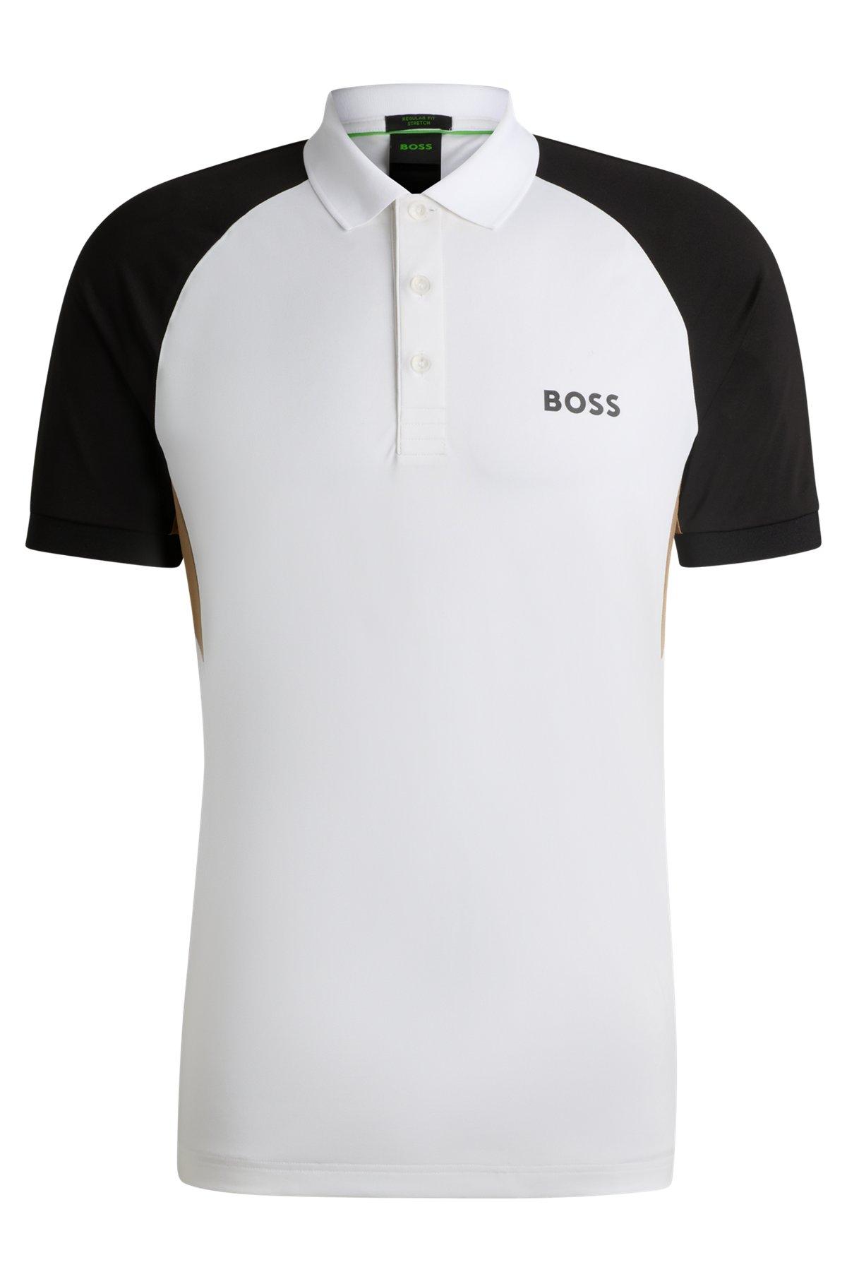 Active Paddy color-blocked polo shirt with mesh inserts Product Image