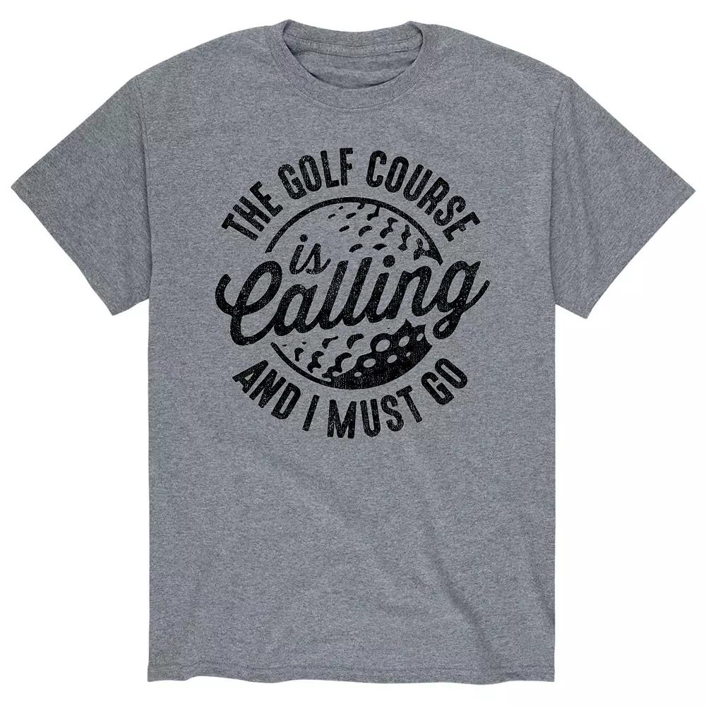 Big & Tall The Golf Course Is Calling Graphic Tee, Men's,  Product Image