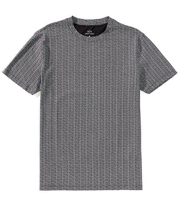 Armani Exchange Allover Mini Logo Print Short Sleeve T-Shirt Product Image