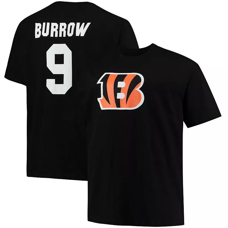 Men's Fanatics Joe Burrow Black Cincinnati Bengals Big & Tall Player Name & Number T-Shirt,  Product Image