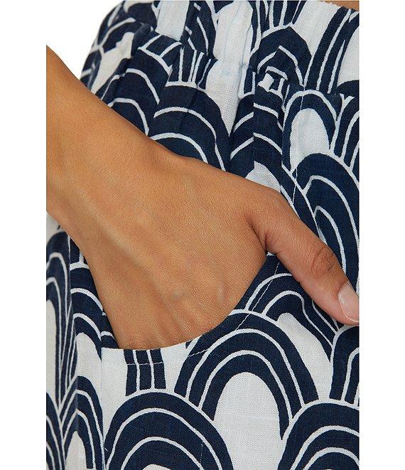 Trina Turk Arches Woven Fringe Trim Swim Cover-Up Shorts Product Image