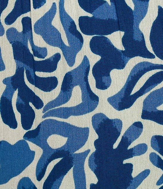 ELAN Coordinating Printed Elastic Waist Wide Leg Pants Product Image