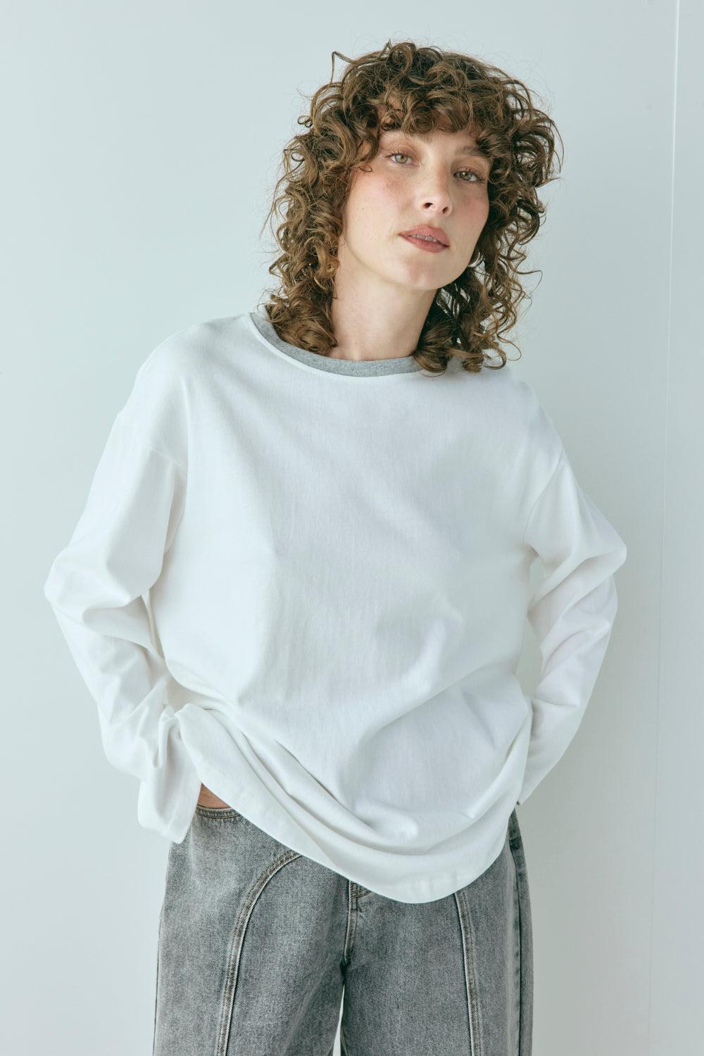 Willow Long Sleeve Tee White Product Image